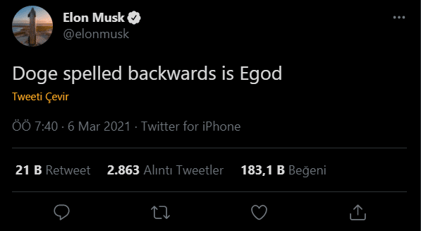 Elon Musk Yine Dogecoin Peşinde Elon Musk Yine Dogecoin Peşinde