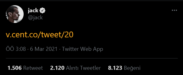 Twitter CEO'su Jack Dorsey İlk Tweet'ini Satıyor Twitter CEO'su Jack Dorsey İlk Tweet'ini Satıyor